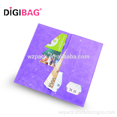 New Arrival Hot Selling Factory Price Cute Dupont Tyvek Paper Super Lightweight Credit Card Holder Ticket Wallet